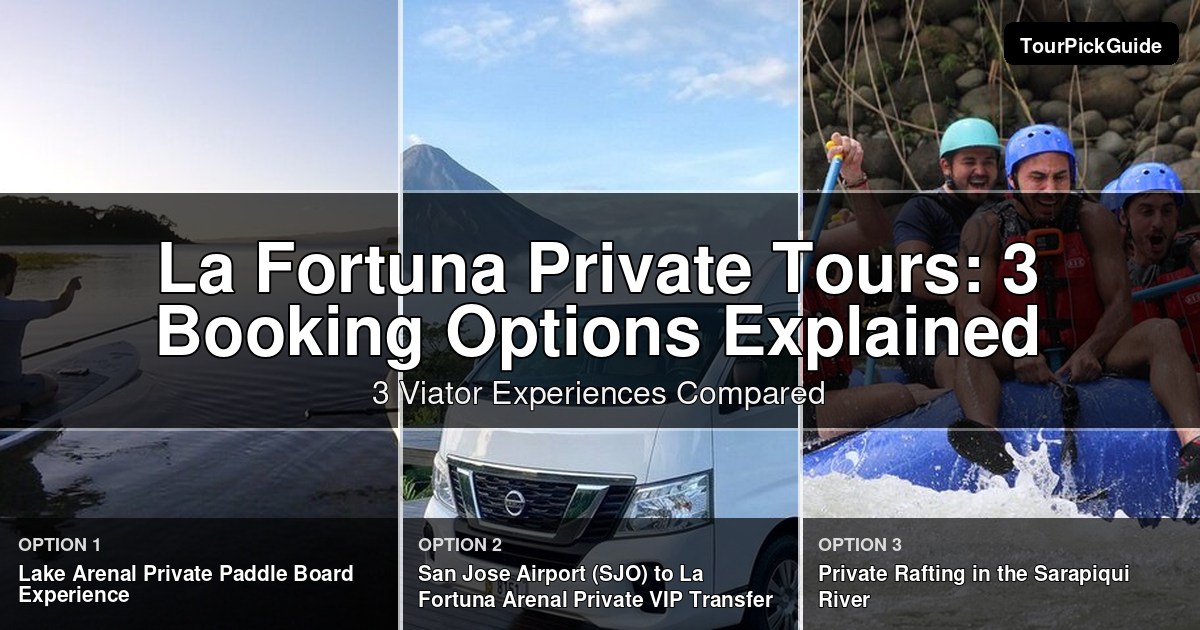 La Fortuna private tours – three Viator experiences compared