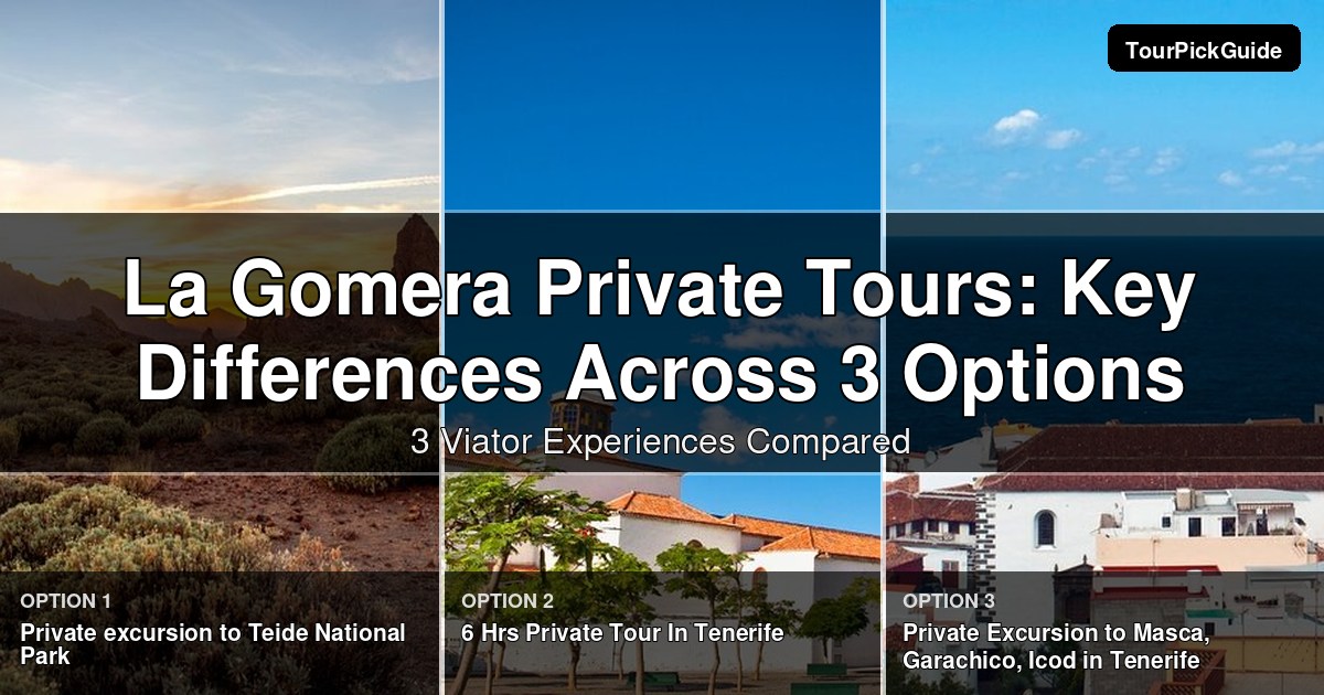 La Gomera private tours – three Viator experiences compared