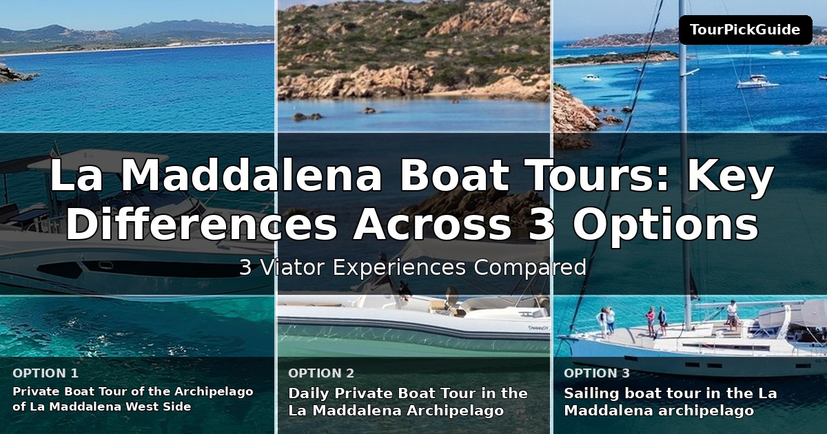 La Maddalena boat tours – three Viator experiences compared