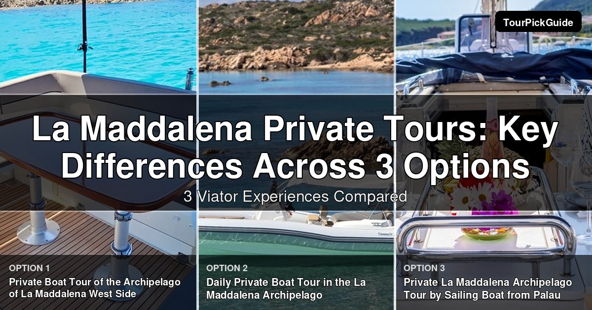 La Maddalena private tours – three Viator experiences compared
