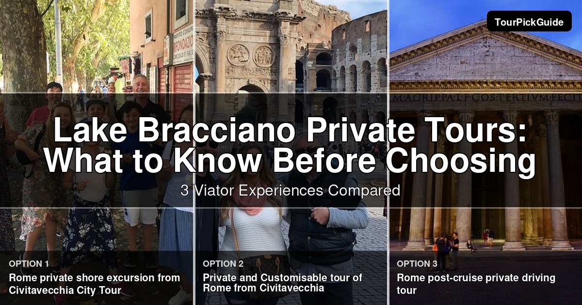 Lake Bracciano private tours – three Viator experiences compared