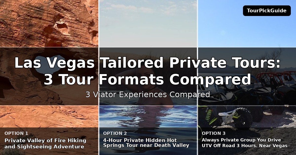 Las Vegas tailored private tours – three Viator experiences compared