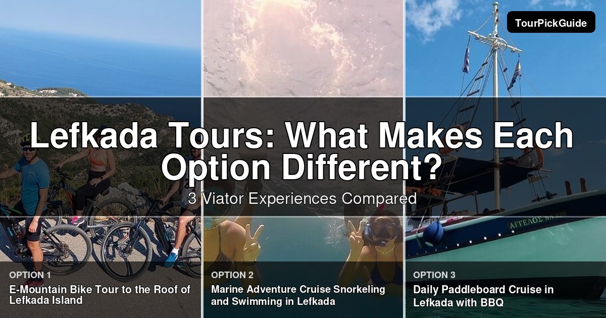 Lefkada tours – three Viator experiences compared