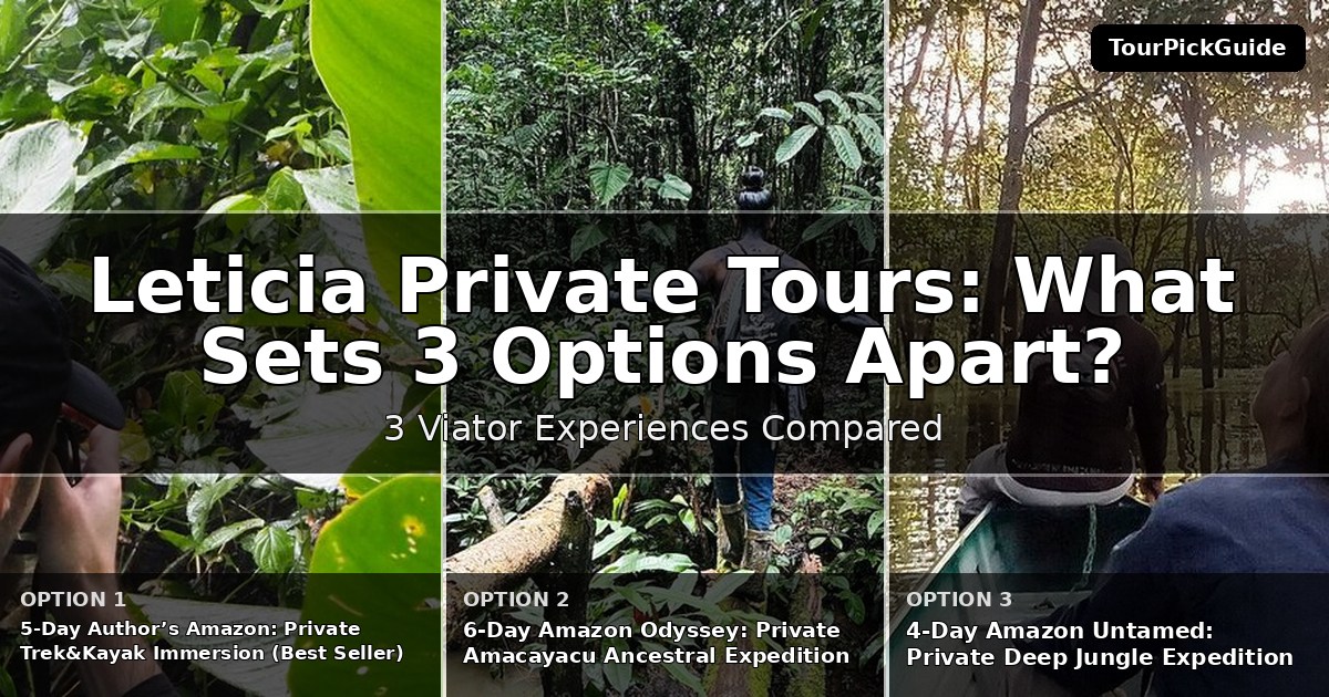 Leticia private tours – three Viator experiences compared
