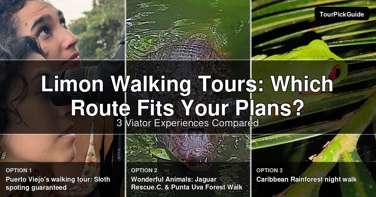 Limon walking tours – three Viator experiences compared