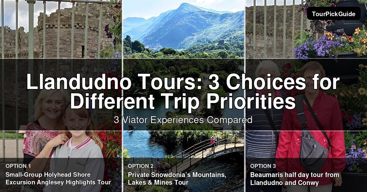 Llandudno tours – three Viator experiences compared