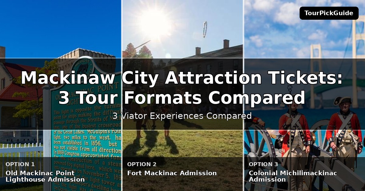Mackinaw City attraction tickets – three Viator experiences compared