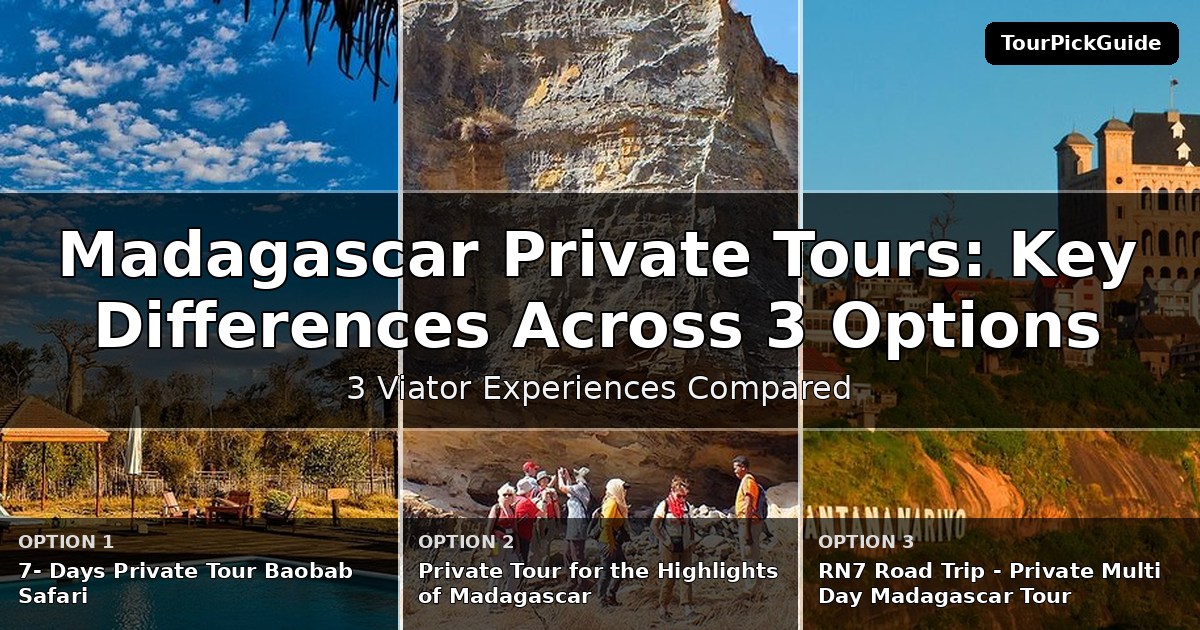 Madagascar private tours – three Viator experiences compared