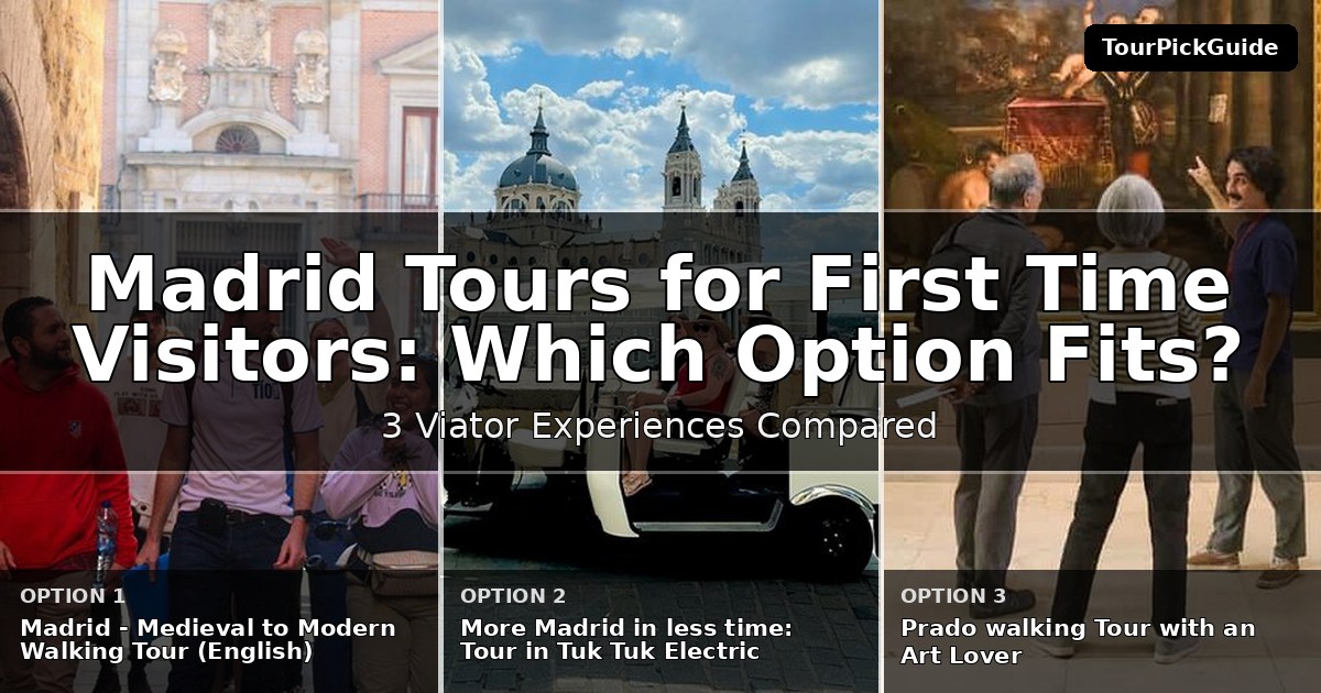Madrid tours for first time visitors – three Viator experiences compared