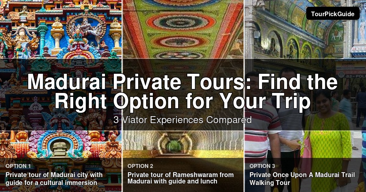 Madurai private tours – three Viator experiences compared