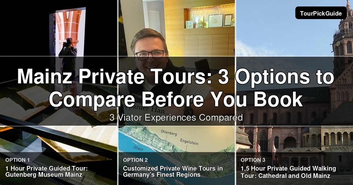 Mainz private tours – three Viator experiences compared