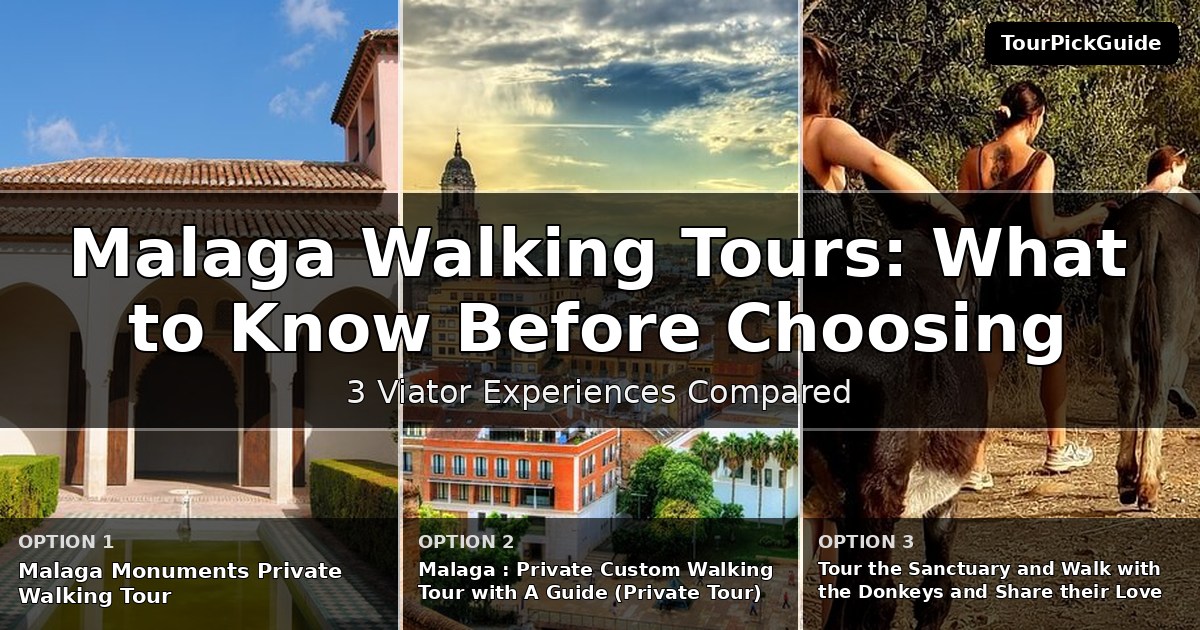 Malaga walking tours – three Viator experiences compared