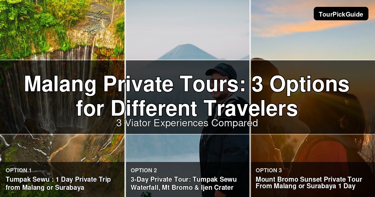 Malang private tours – three Viator experiences compared