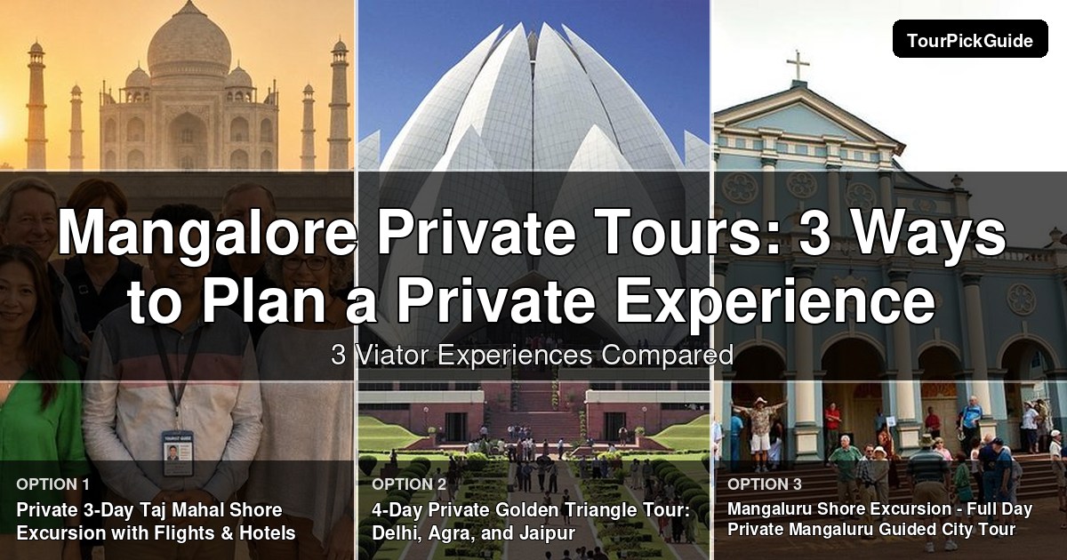 Mangalore private tours – three Viator experiences compared