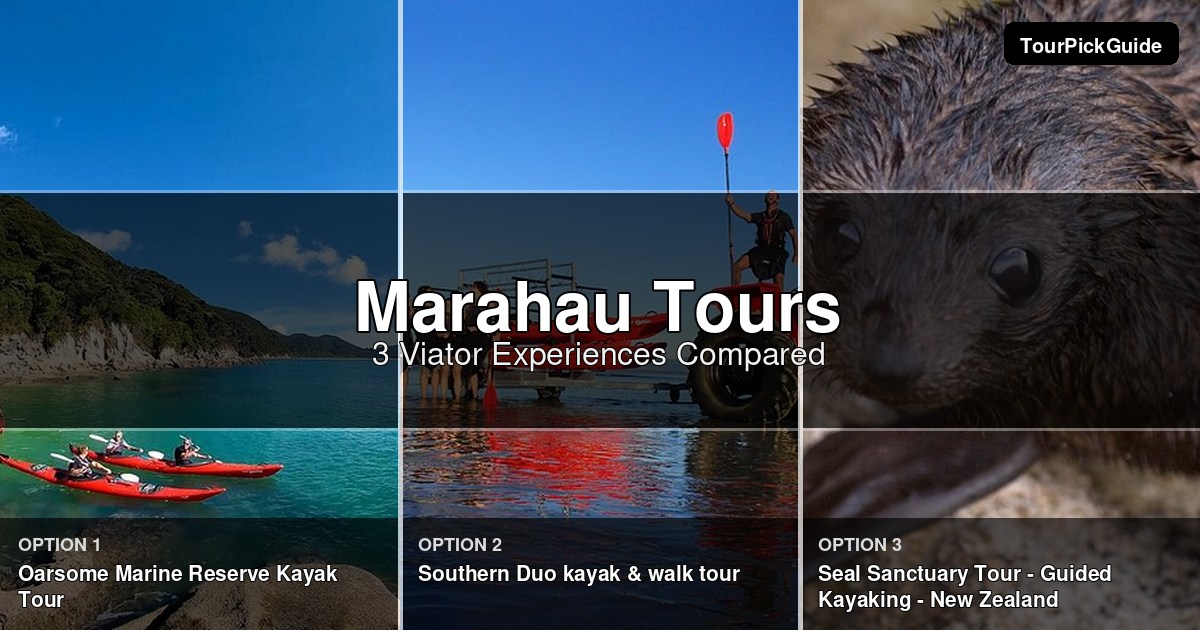 Marahau tours – three Viator experiences compared