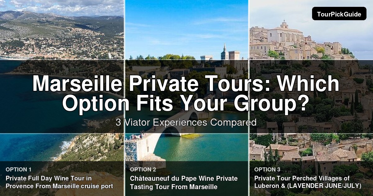 Marseille private tours – three Viator experiences compared