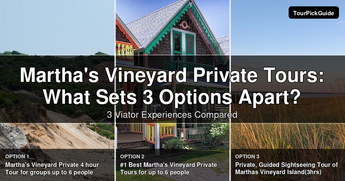 Martha's Vineyard private tours – three Viator experiences compared