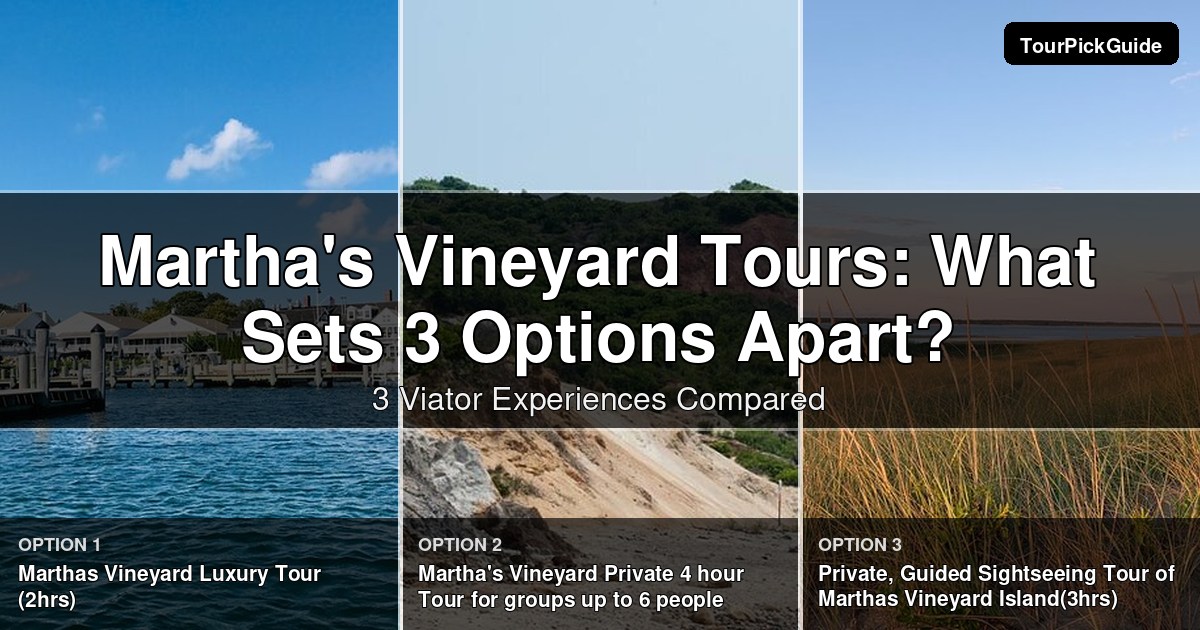 Martha's Vineyard tours – three Viator experiences compared