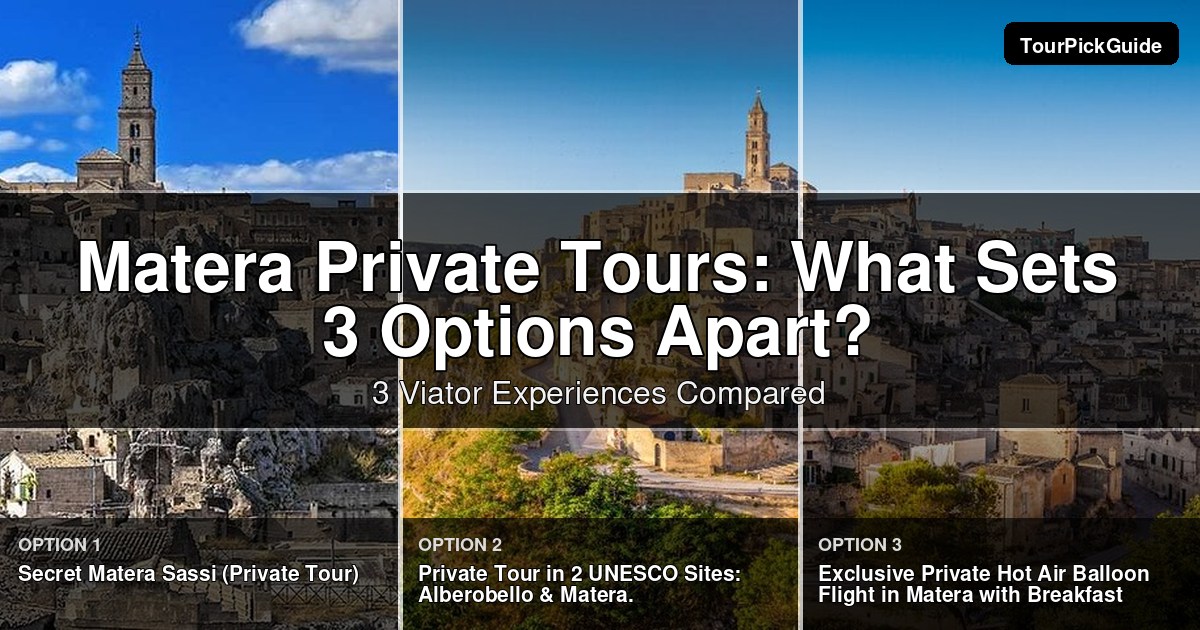 Matera private tours – three Viator experiences compared