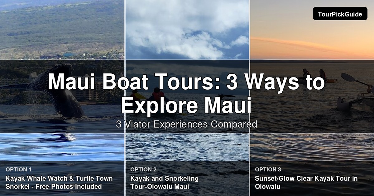 Maui boat tours – three Viator experiences compared