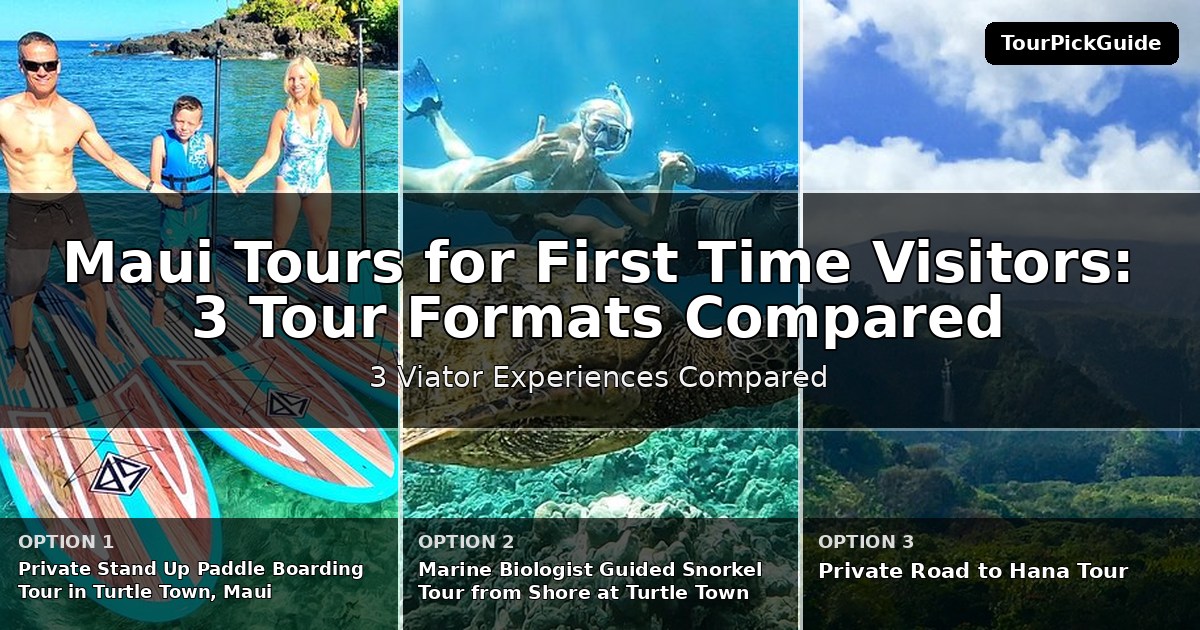 Maui tours for first time visitors – three Viator experiences compared