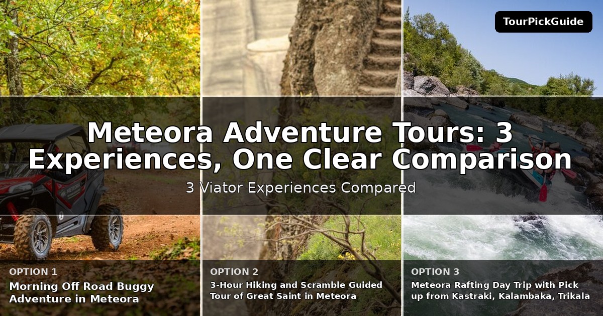 Meteora adventure tours – three Viator experiences compared