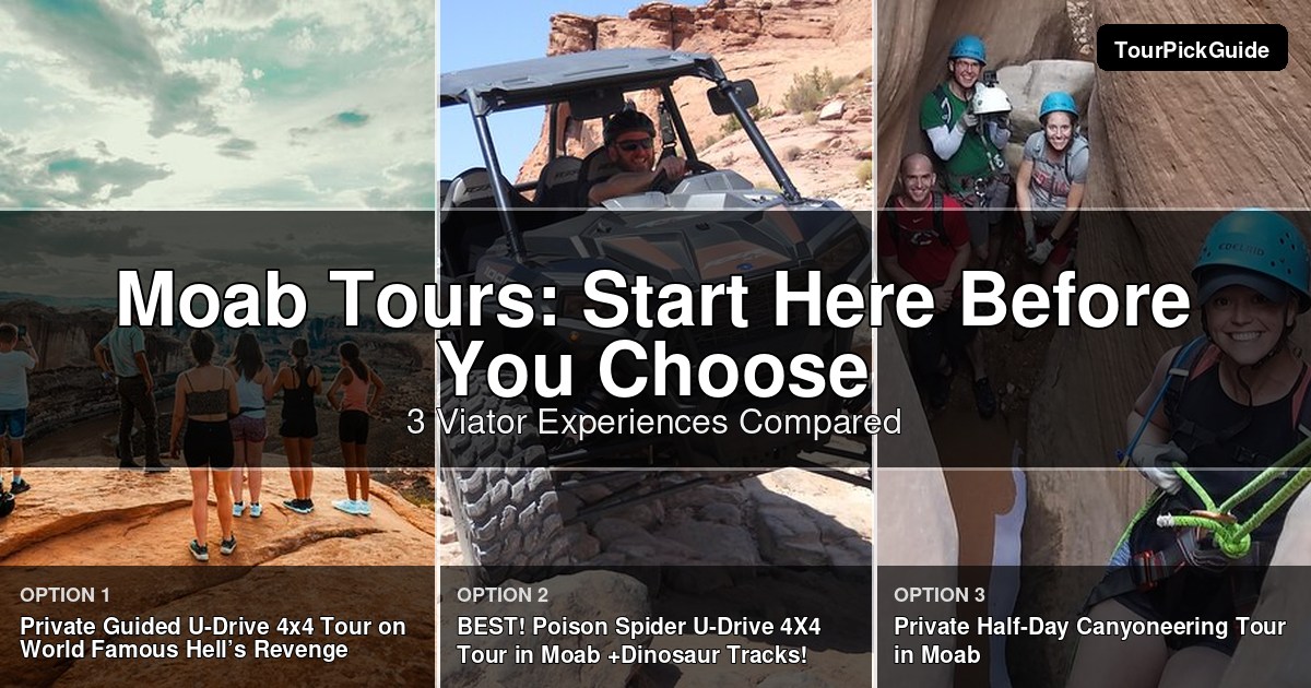 Moab tours – three Viator experiences compared
