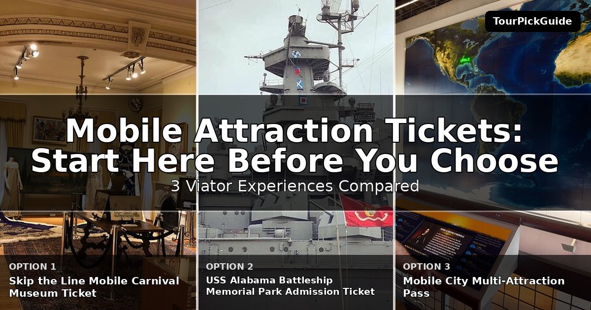 Mobile attraction tickets – three Viator experiences compared