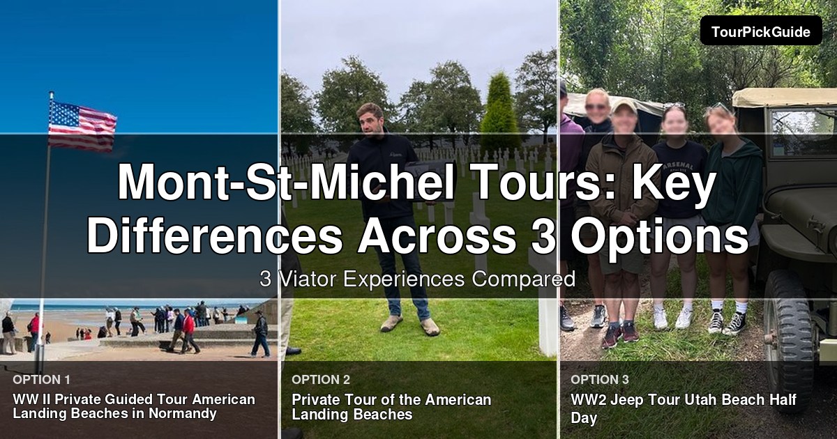 Mont-St-Michel tours – three Viator experiences compared