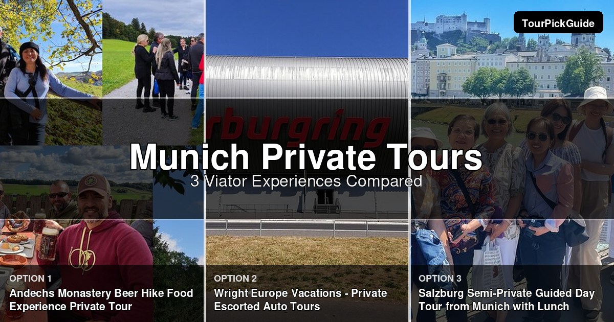 Munich private tours – three Viator experiences compared