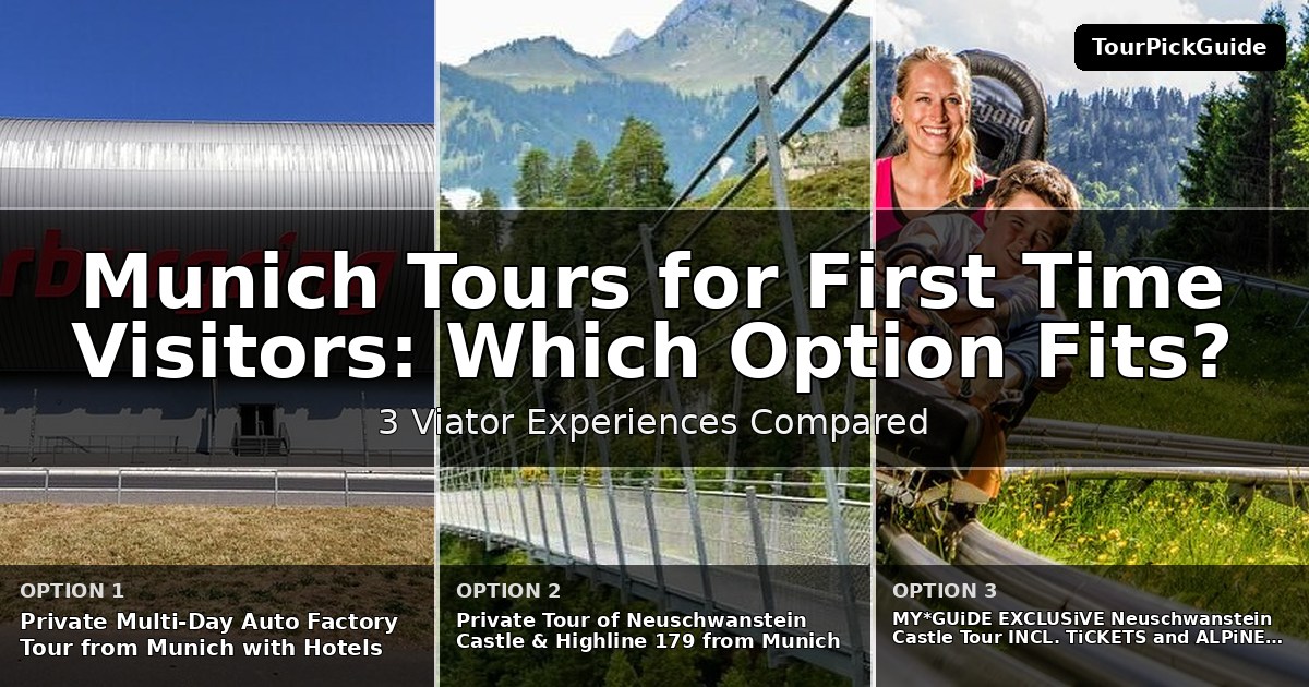 Munich tours for first time visitors – three Viator experiences compared
