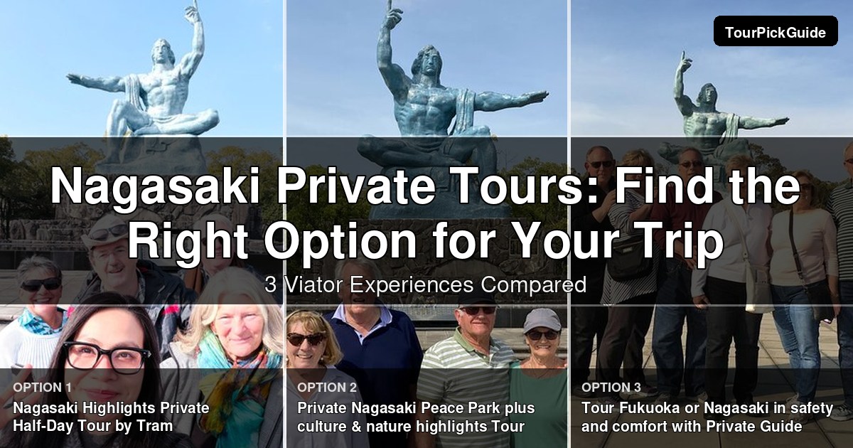 Nagasaki private tours – three Viator experiences compared