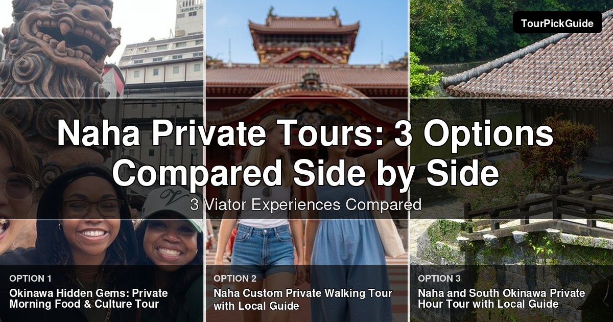 Naha private tours – three Viator experiences compared