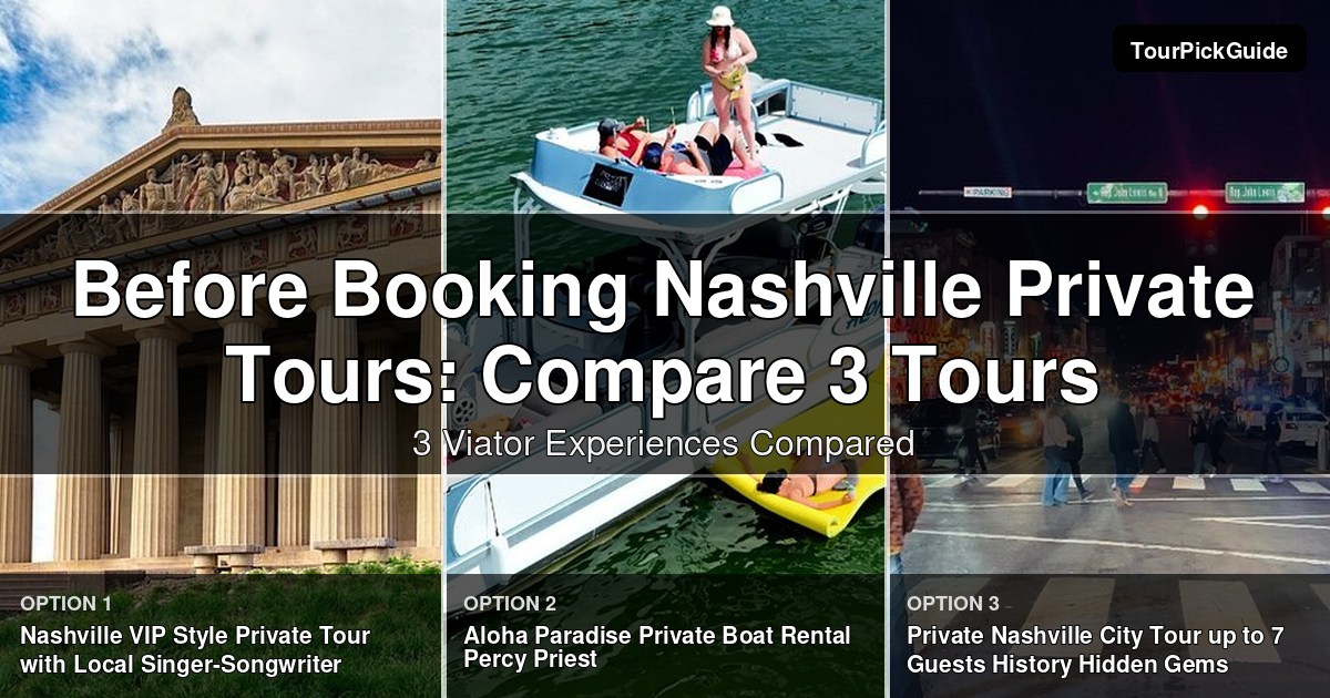 Nashville private tours – three Viator experiences compared
