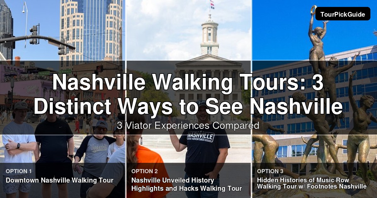 Nashville walking tours – three Viator experiences compared