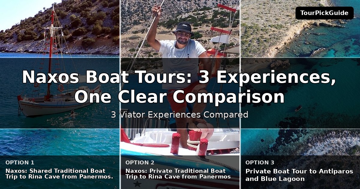Naxos boat tours – three Viator experiences compared