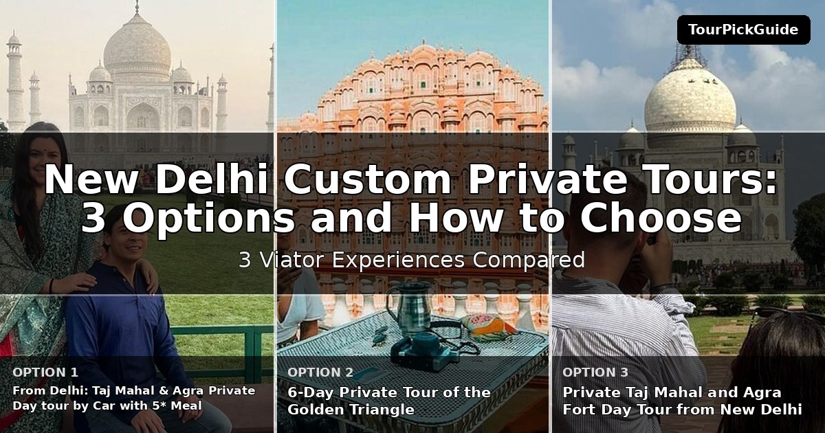 New Delhi custom private tours – three Viator experiences compared