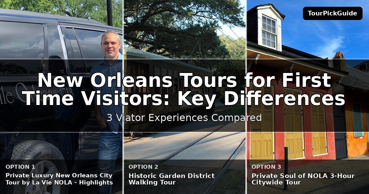 New Orleans tours for first time visitors – three Viator experiences compared