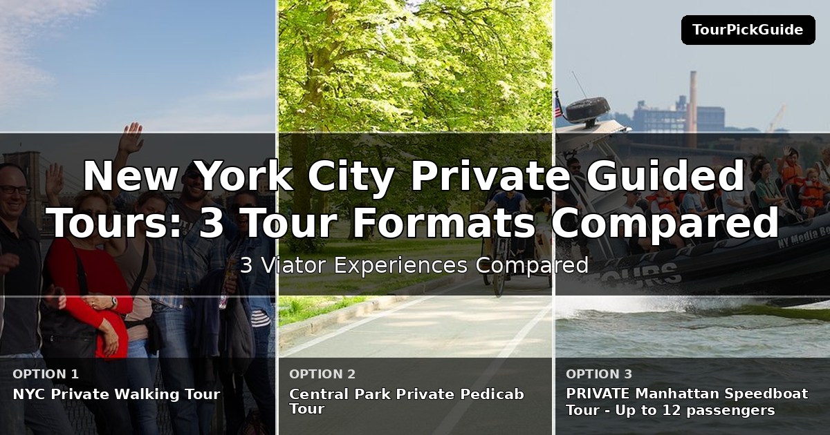 New York City private guided tours – three Viator experiences compared