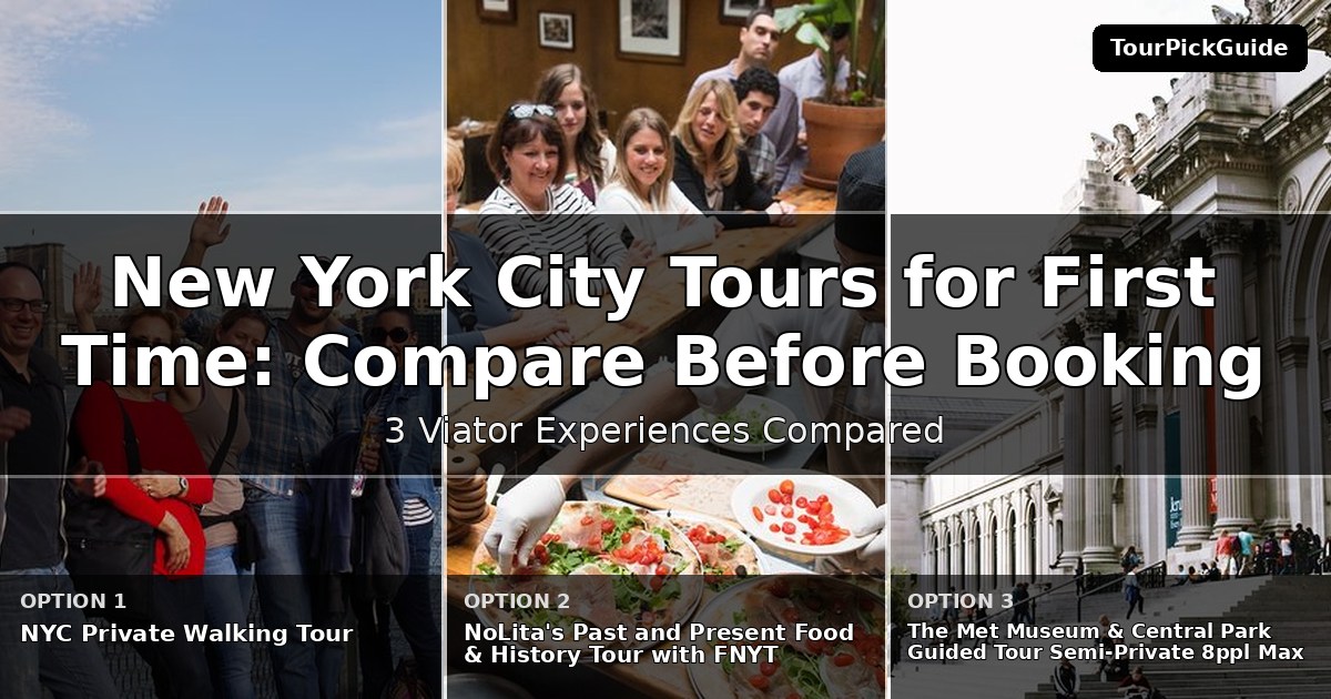 New York City tours for first time visitors – three Viator experiences compared