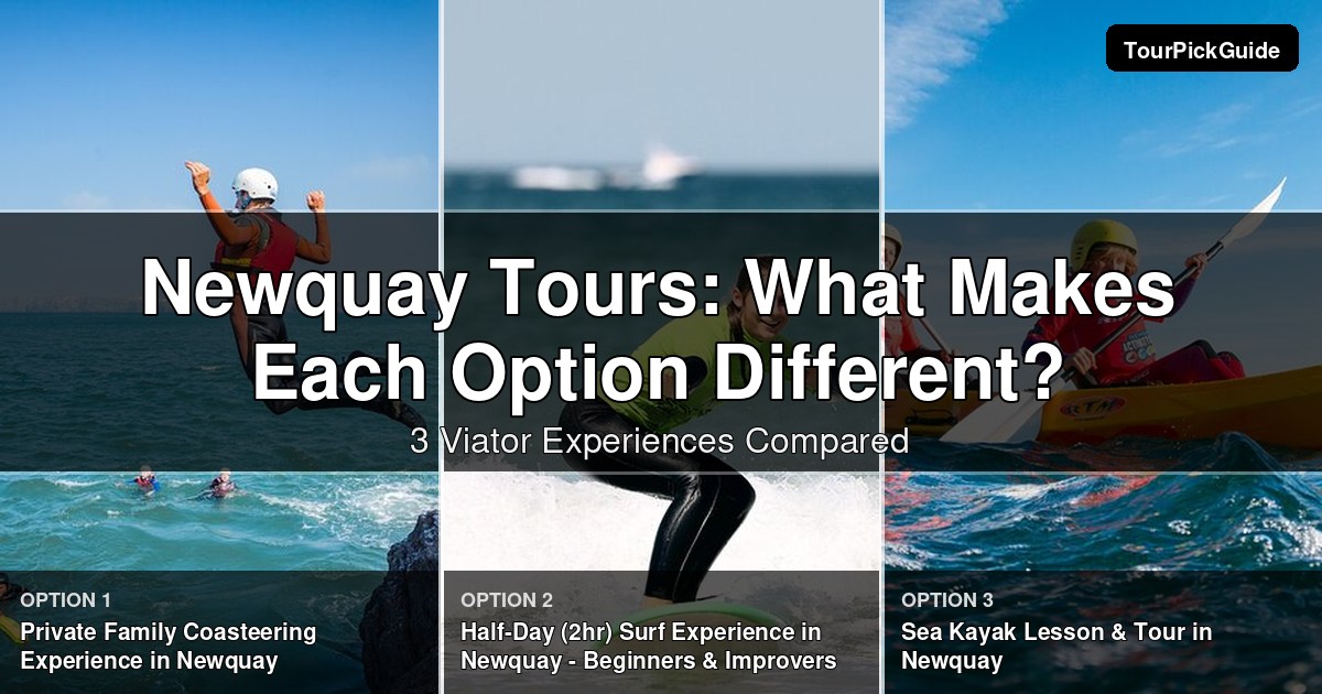 Newquay tours – three Viator experiences compared