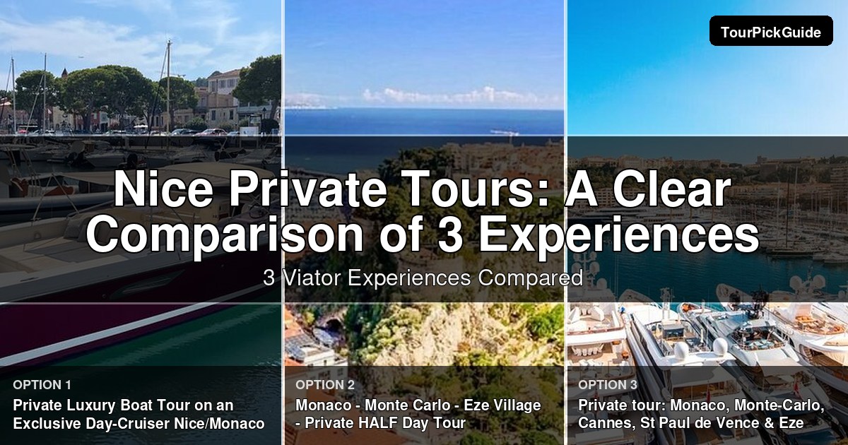Nice private tours – three Viator experiences compared
