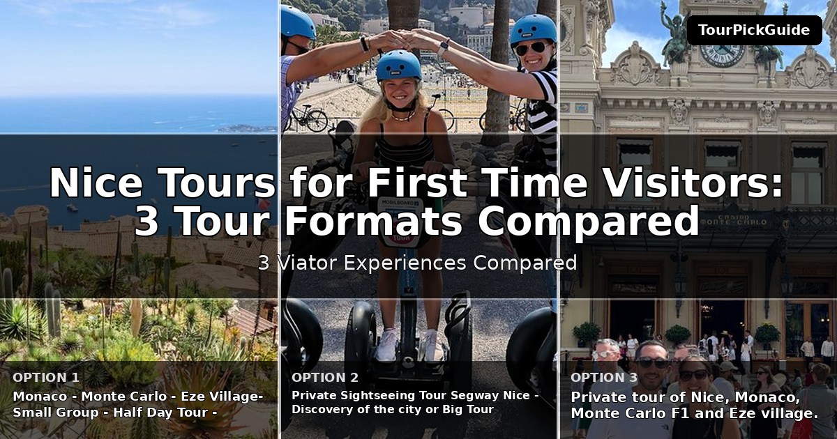 Nice tours for first time visitors – three Viator experiences compared
