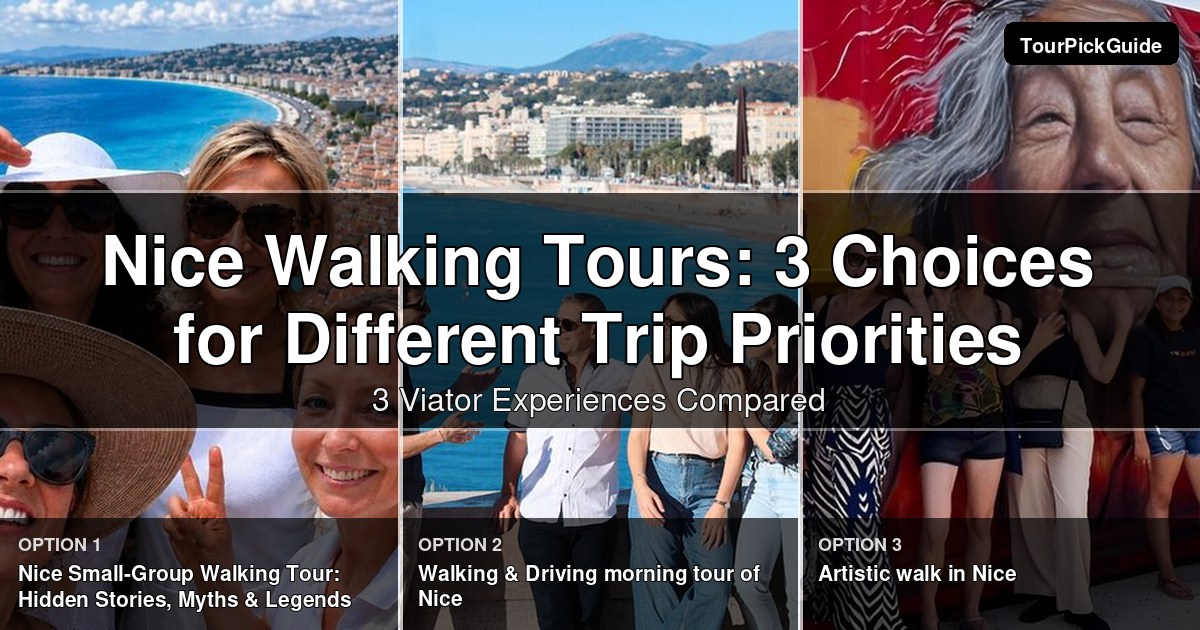 Nice walking tours – three Viator experiences compared