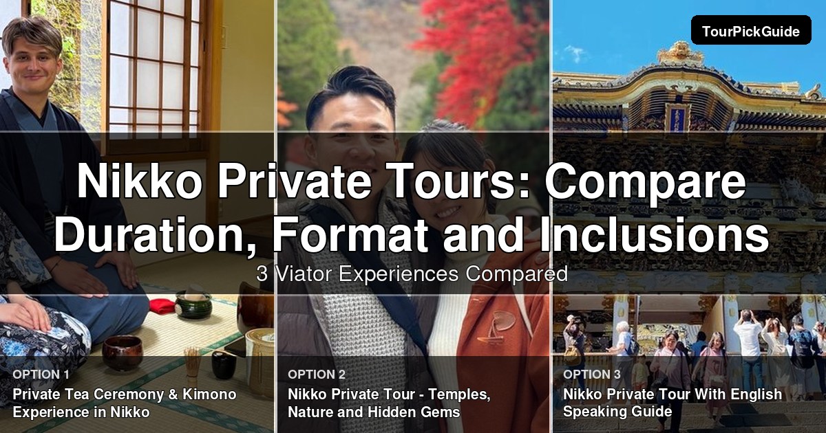 Nikko private tours – three Viator experiences compared