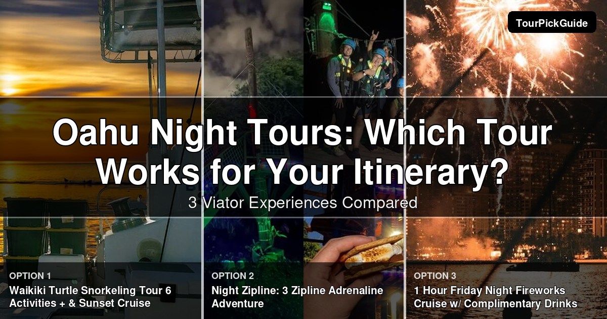 Oahu night tours – three Viator experiences compared