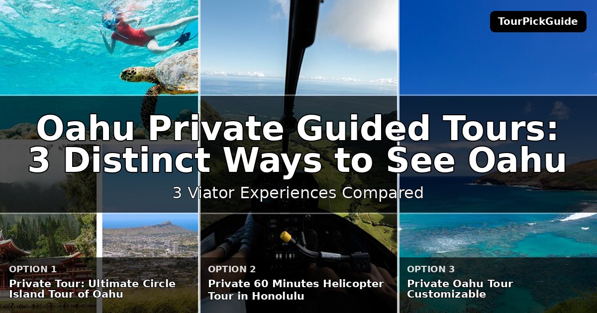 Oahu private guided tours – three Viator experiences compared