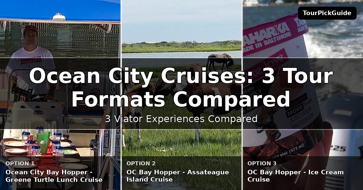Ocean City cruises – three Viator experiences compared