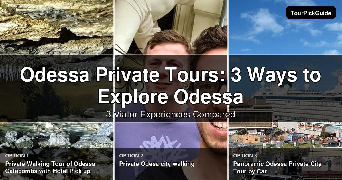 Odessa private tours – three Viator experiences compared