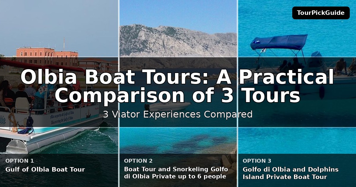 Olbia boat tours – three Viator experiences compared